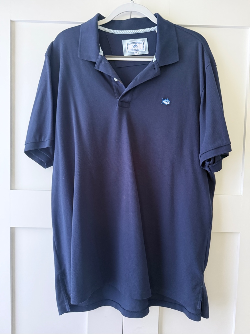 Southern Tide Men's Navy Polo with Signature Skipjack Embroidery